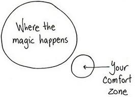 uit je comfort zone stappen